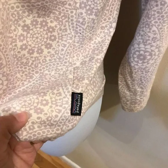 Patagonia Damask Half Zip Hooded Pullover Small - Picture 7 of 14